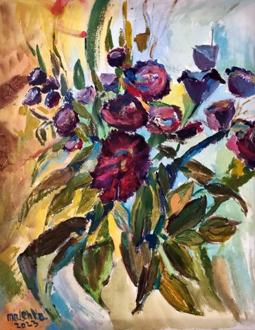ילנה מקונוביטסקי |  Elena Makonovitsky, Acrylic on canvas, 50 by 40 cm