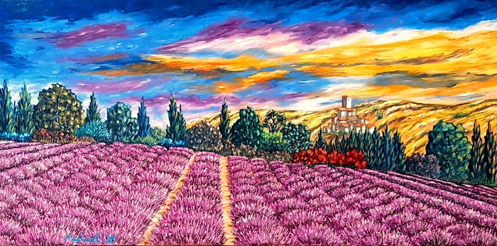 Michael Le Lann, oil on canvas, 50 by 100 cm