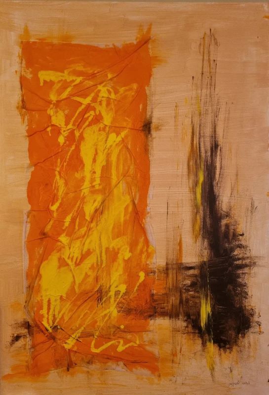 אהובה מוזיקנסקי | Ahuva Muzikansky, Acrylic on canvas, 100 by 70 cm