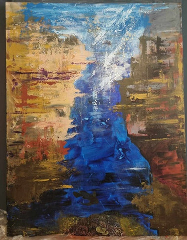 אהובה מוזיקנסקי | Ahuva Muzikansky, Acrylic on canvas, 120 by 90 cm