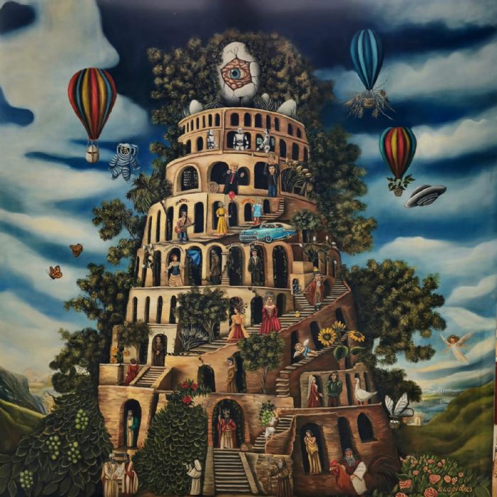 לאדה לפידוס | Lada Lapidus, Oil  on canvas, 100 by 100 cm