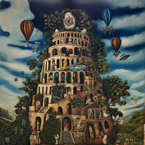 לאדה לפידוס | Lada Lapidus, Oil  on canvas, 100 by 100 cm