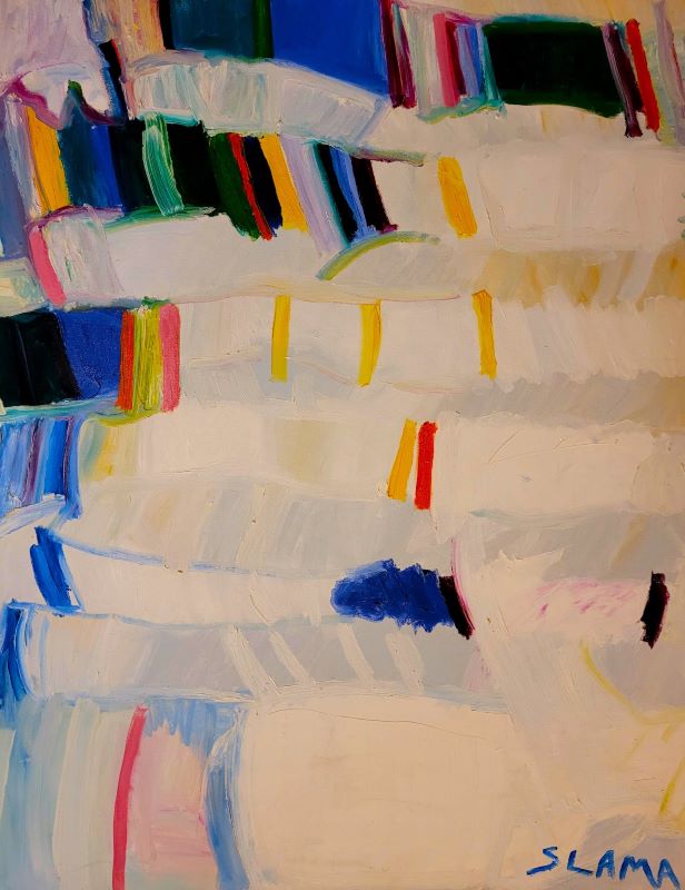 שמוליק סלמה | Slama shmuel, Oil on canvas , 90 by 80 cm