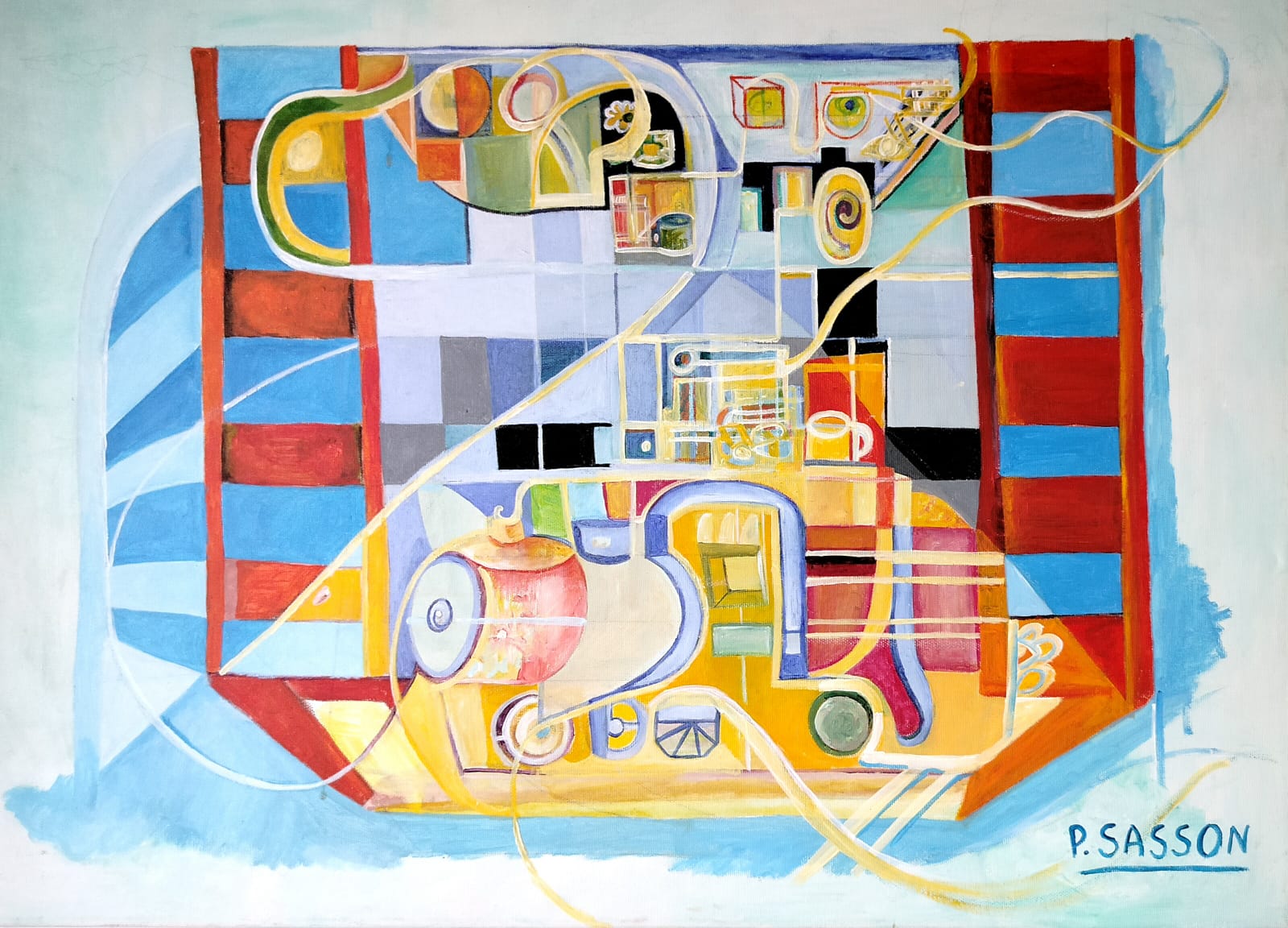 Patricia Sasson, Acrylic on canvas, 50 by 60 cm