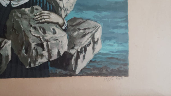 יוסל ברגנר, 54 על 43 ס"מ, ליטוגרפיה, חתומה וממוספרת. ממוסגר | Yosl Bergner