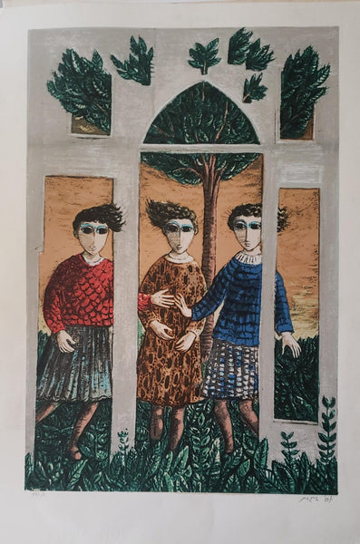 יוסל ברגנר, 2017 - 1920, ליטוגרפיה, 59 על 40 ס"מ, חתום, ממוספר ולא ממוסגר  | Yosl Bergner