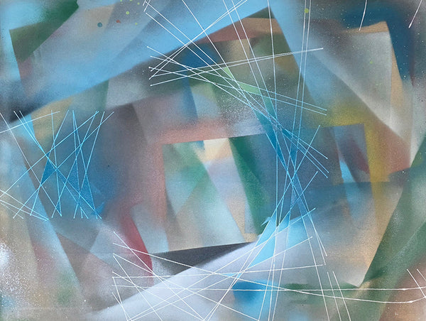 אדוארד אלמשי | Eduard Almashe, Spray paint lacquer on canvas unstretched, 80 net 106 cm