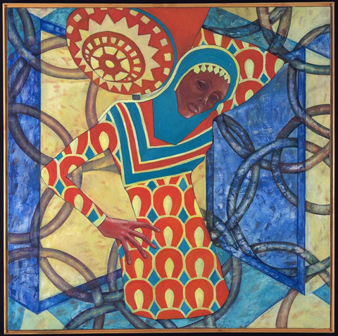 אודליה ווליבוביץ | Odelia Volyvovitch, Oil and acrylic paints on canvas, 100 by 100 cm