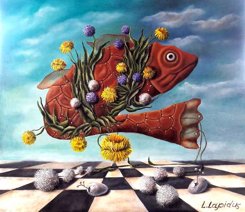לאדה לפידוס | Lada Lapidus, Oil  on canvas, 80 by 90 cm , framed