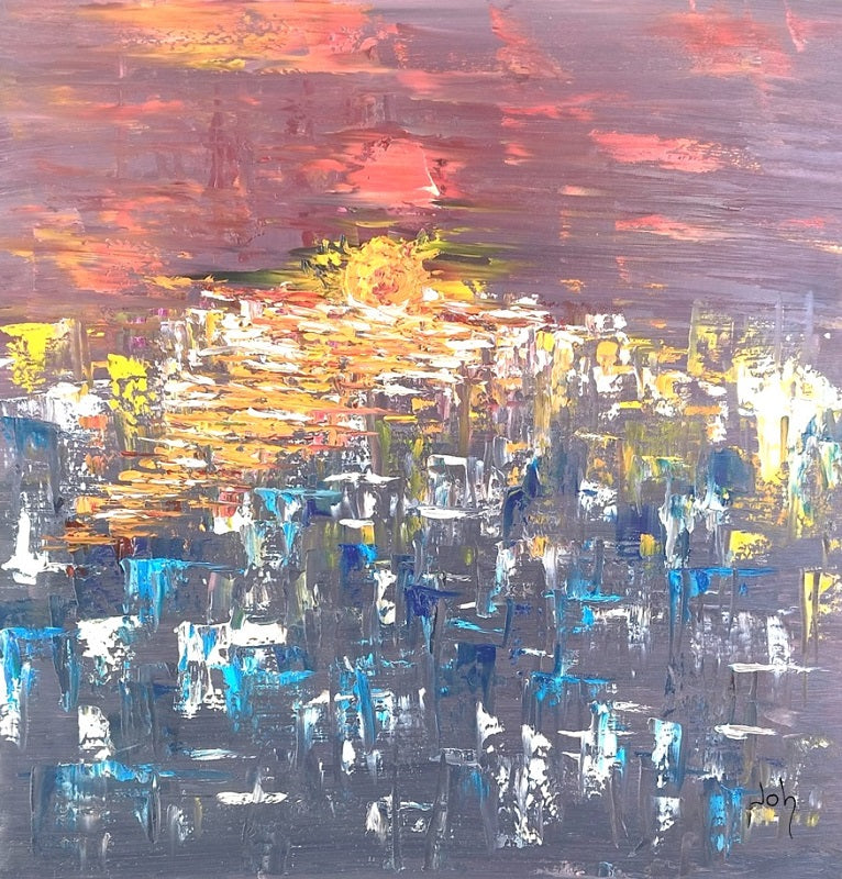 ג'ואנה טייב | Johanna Taieb, Oil on canvas, 57 by 57 cm