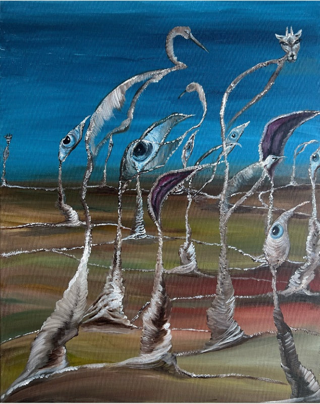 שני שטלריד | Shani Shtalryd, Acrilyc on canvas, 50 by 40 cm