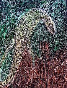 Orna Oryan,  acrylic and panda, 40 by 30 cm