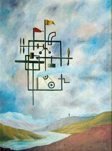Shmuel Weiss - oil  on canvas,  98 by 72 cm