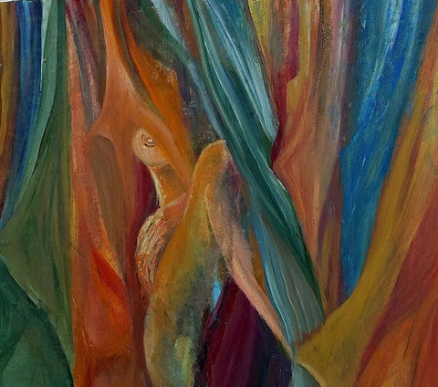 דליה לביא | Dalia Lavi, oil on canvas, 100 by 100 cm
