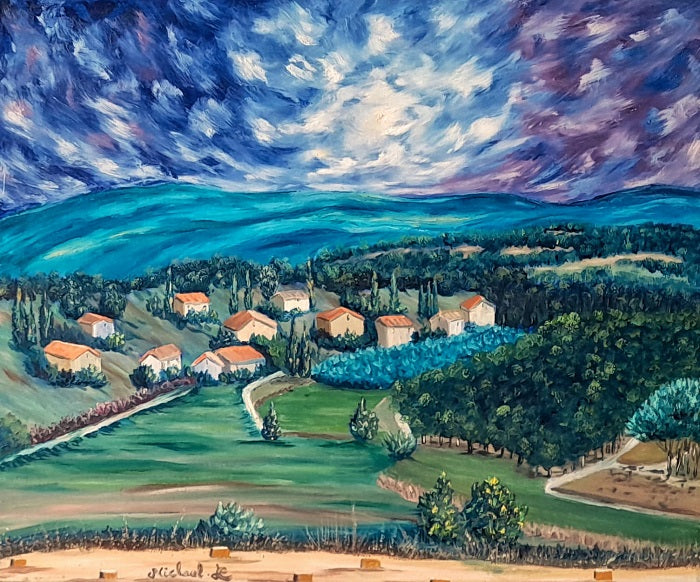 מיכאל לולאן | Michael Le Lann, oil on canvas, 50 by 60 cm