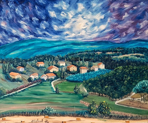 מיכאל לולאן | Michael Le Lann, oil on canvas, 50 by 60 cm