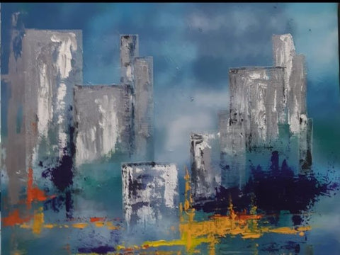אהובה מוזיקנסקי | Ahuva Muzikansky, Acrylic on canvas 70 by 90 cm