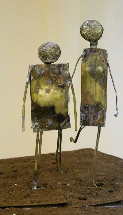 אלכס זויתן | Alex Zavitan - Copper and brass, height 20 cm