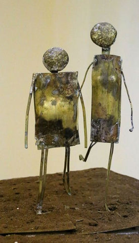 אלכס זויתן | Alex Zavitan - Copper and brass, height 20 cm
