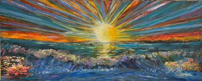 סילבנה שפר | Sylvana Shefer - Acrilyc on canvas, 70 by 170 cm