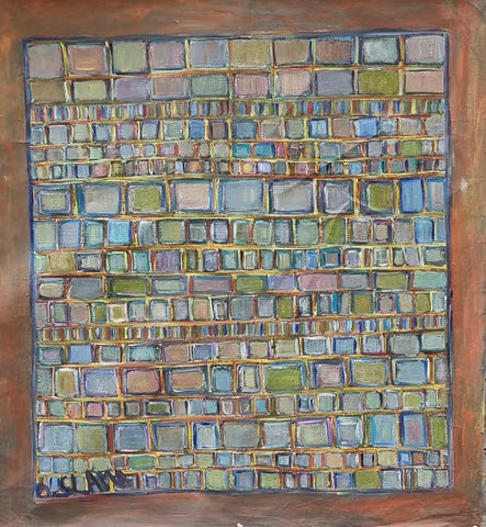 דנה סלמה | Slama Dana, Oil on canvas unstretched, 100 by 104 cm