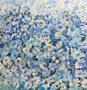 קלודין טימסיט אלבז | Claudine Timsit Elbaz,  acrylic layers on canvas, 100 by 100 cm