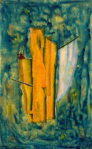 Shmuel Weiss - oil  on wood,  78 by 48 cm
