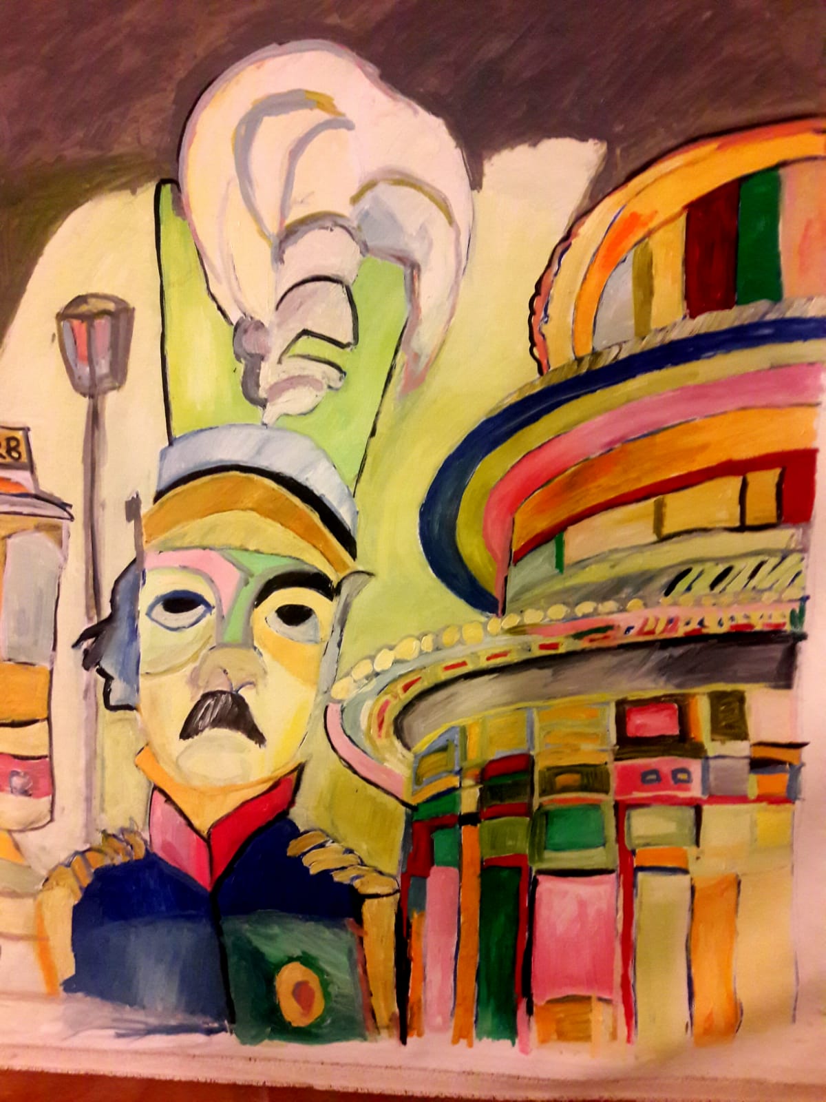 שמוליק סלמה | Slama shmuel, Oil on canvas, 100 by 114 cm