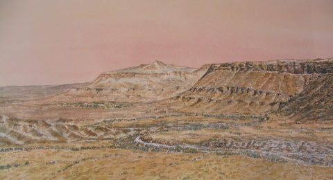 יאיר דוד | Yair David, aquarelle on paper, 37 by 63 cm framed, dimensions with frame: 46 by 72 cm