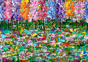 אורית שמחוני | Orit Simchoni,  acrylic  on canvas,  70 by 100 cm