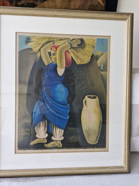 נחום גוטמן, 52 על 42 ס"מ, ליטוגרפיה, חתומה ממוספרת וממוסגרת | Nahum Gutman