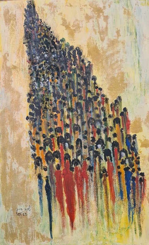 שרה ברין | Sarah Brin, Acrylic on canvas, 60 by 40 cm