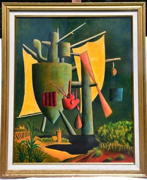 Shmuel Weiss - oil  on wood,  73 by 50 cm