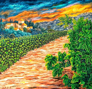 Michael Le Lann, oil on canvas, 70 by 70 cm