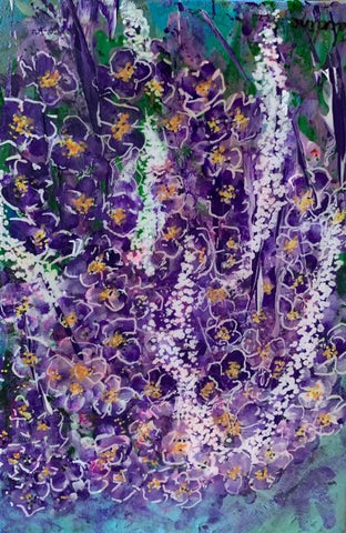 קלודין טימסיט אלבז | Claudine Timsit Elbaz,  acrylic and cold enamel on canvas 26 by 18 cm