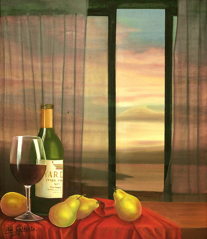 אבי קסוטו | Avi Cassouto, Oil on canvas, 70 by 60 cm
