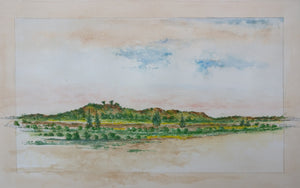 יאיר דוד | Yair David, aquarelle on paper, 35 by 56 cm framed, dimensions with frame: 45 by 66 cm