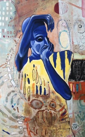 אודליה ווליבוביץ | Odelia Volyvovitch, Acrylic on canvas, 100 by 70 cm