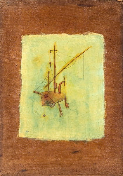 שמואליק ויס (שו״ס) | Shmuel Weiss, oil  on wood,  76 by 54 cm