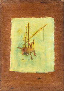 Shmuel Weiss - oil  on wood,  76 by 54 cm