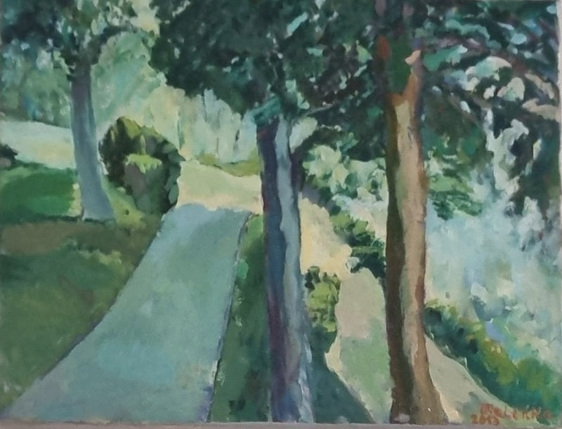ילנה מקונוביטסקי |  Elena Makonovitsky, Acrylic on canvas, 40 by 50 cm