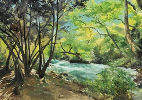 בלה מריאין  | Bella Meriin, Oil on canvas, 50 by 70 cm