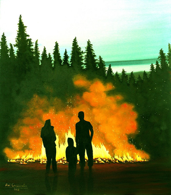 אבי קסוטו | Avi Cassouto, Oil on canvas, 80 by 70 cm