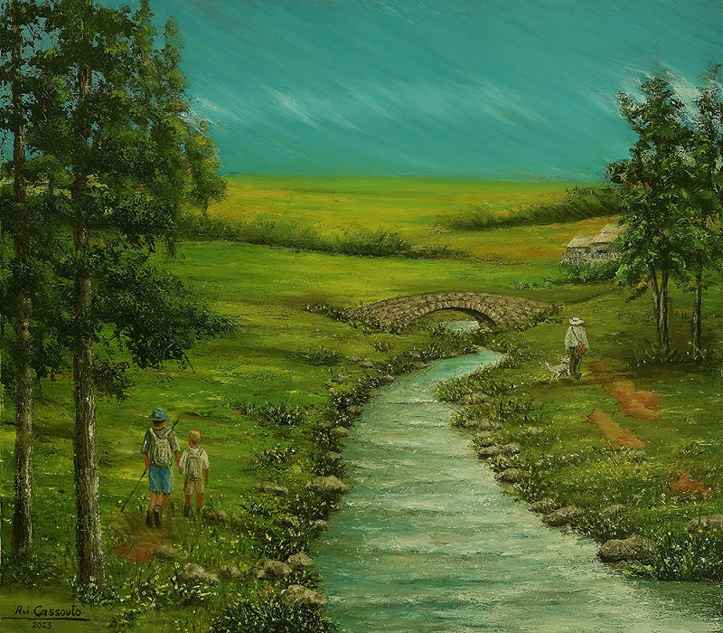 אבי קסוטו | Avi Cassouto, Oil on canvas, 80 by 90 cm