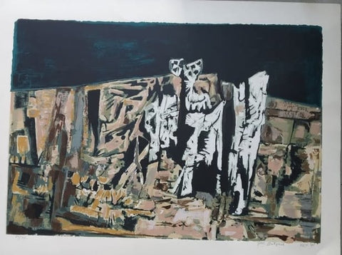 יוסל ברגנר, ירושלים, ליטוגרפיה נדירה, 50 על 60 ס"מ, חתום וממוספר, לא ממוסגר | Yosl Bergner