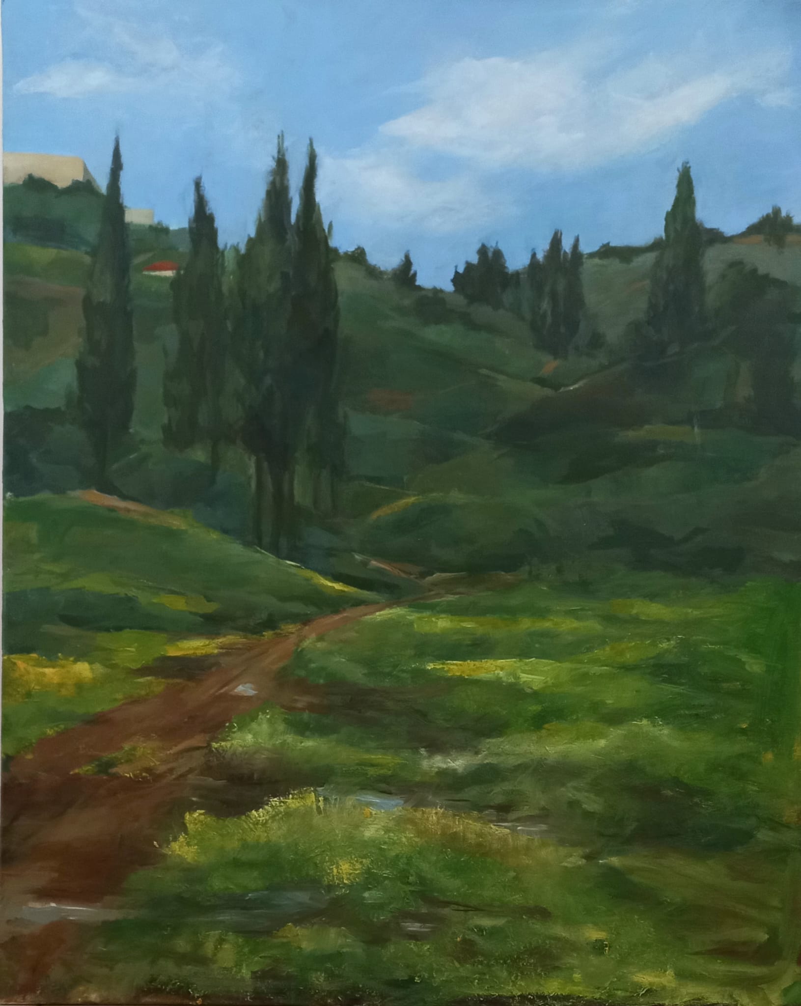 Rachelle Goldreich, oil and acrylic on canvas, 100 by 80 cm