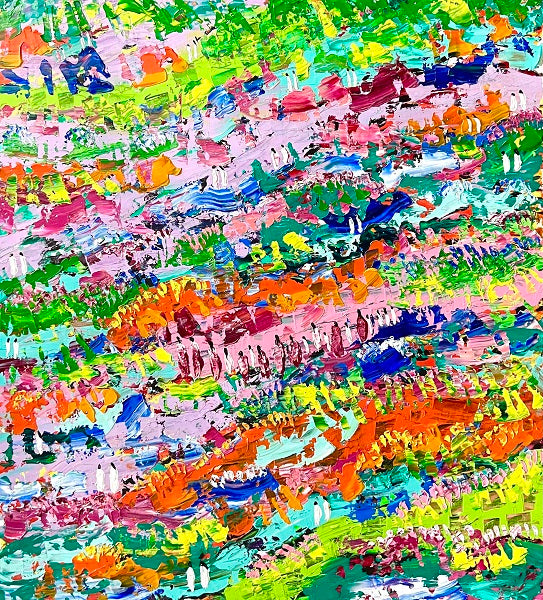 אורית שמחוני | Orit Simchoni,  acrylic  on canvas,  100 by 90 cm