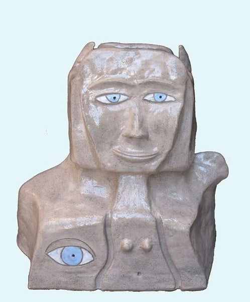 דוד גומא | David Gome, clay sculpture, Height 29.5 cm