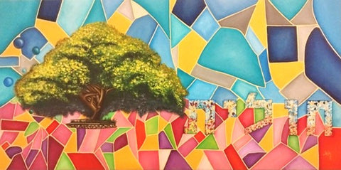 ג'ואנה טייב | Johanna Taieb, Oil on canvas, 40 by 80 cm
