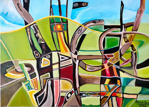 Patricia Sasson, Acrylic on canvas, 50 by 70 cm